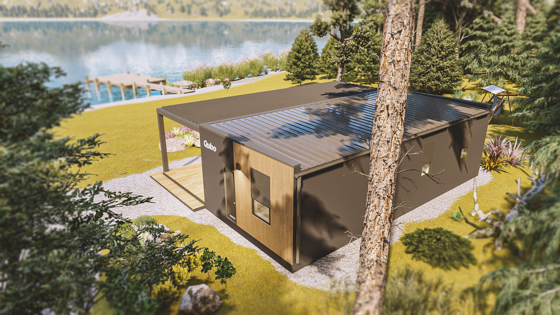 Qubo, Mobilne Hiše, 3D model, Design & Visualization-7