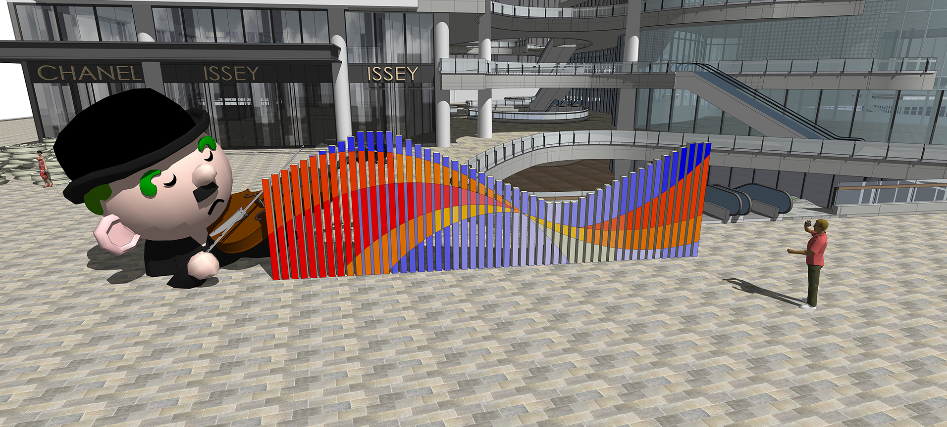 合肥庐西门广场室外商街包装-39