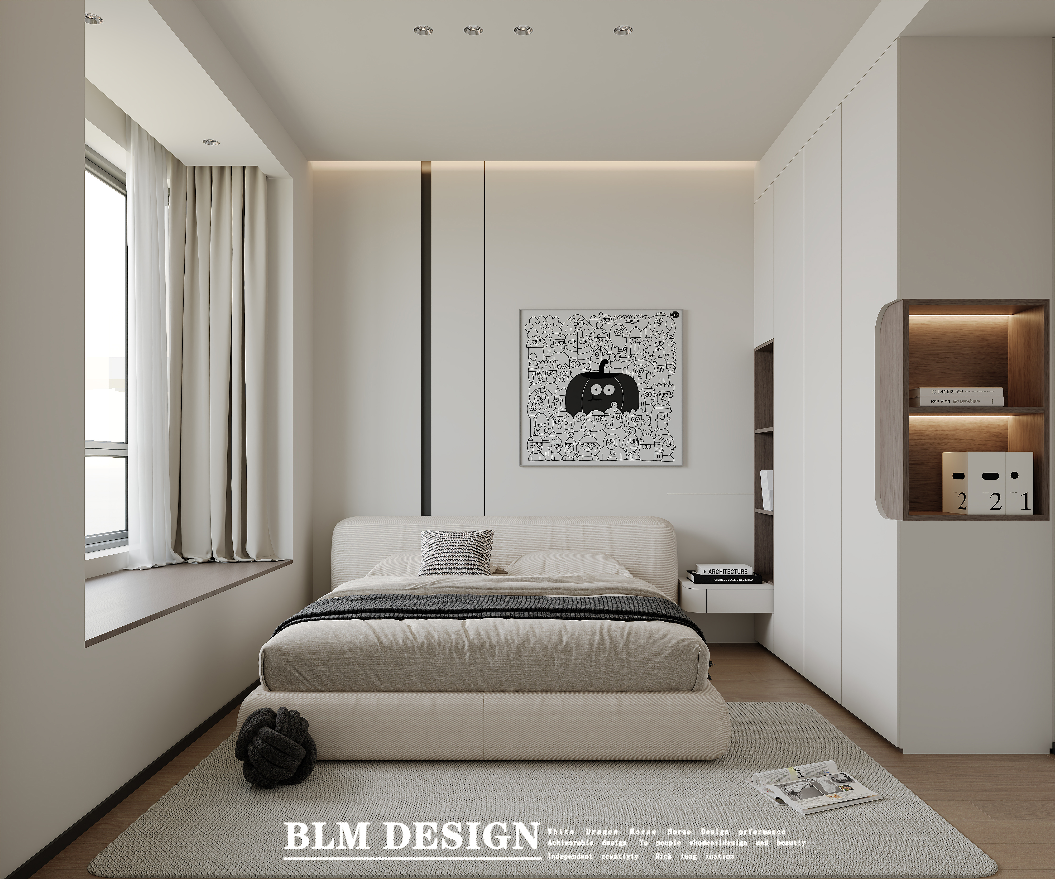 白龙马效果图-现代意式-4