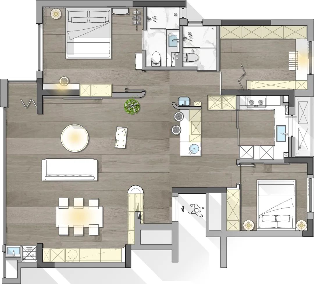 芜湖中梁壹号院艺术生活空间设计丨中国芜湖丨禄本设计-64