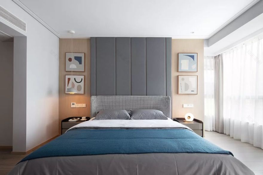 145㎡清新原木公寓,几何线条打造通透空间-52