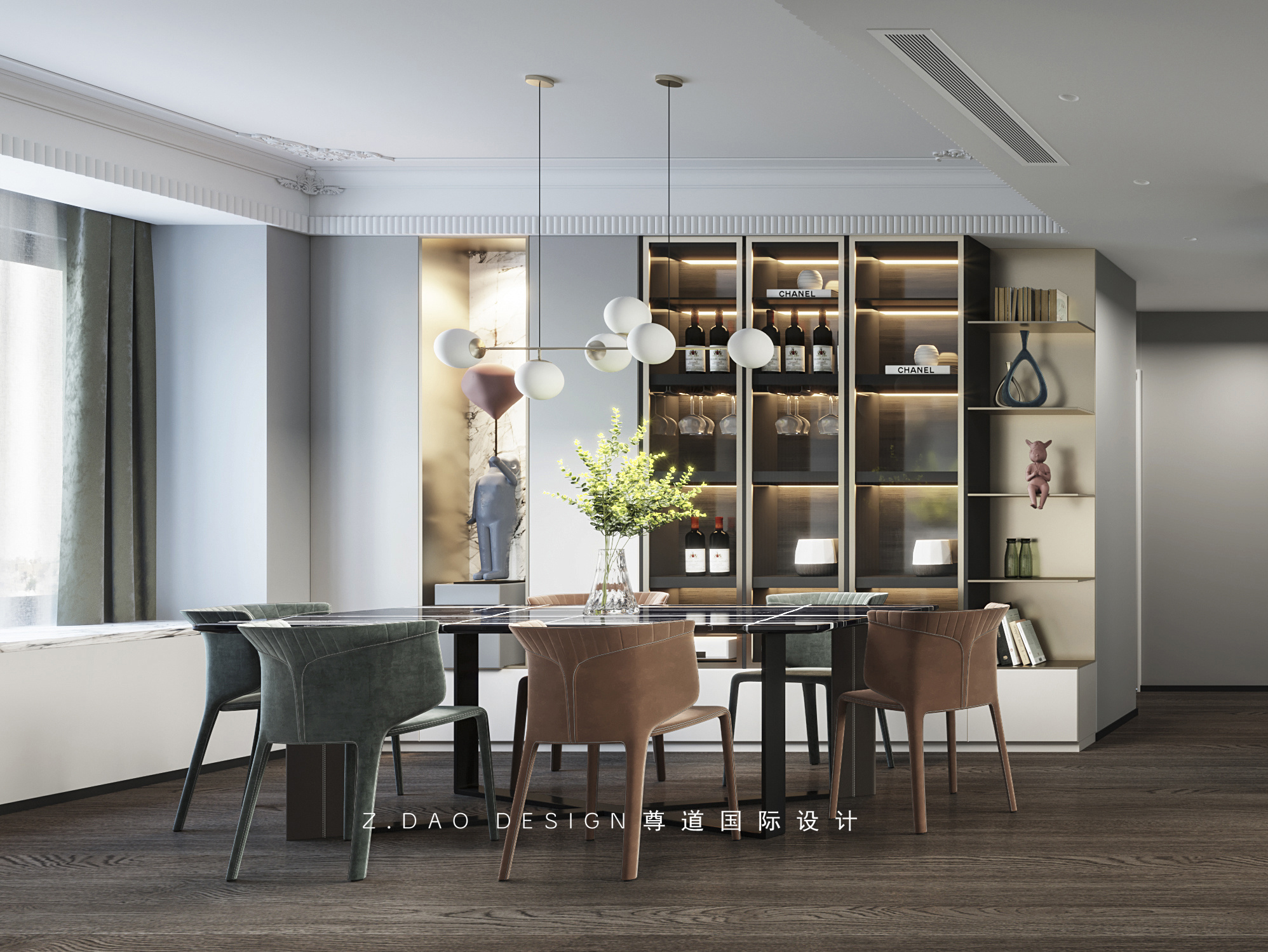 现代法式风 · 合肥万科森林公园尊道国际设计案例丨中国合肥丨合肥尊道国际设计-7