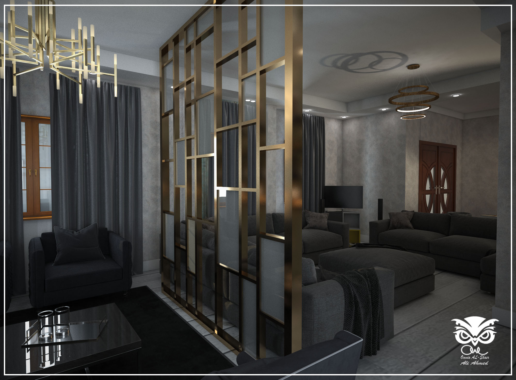 flat including 2 rooms and living room-4