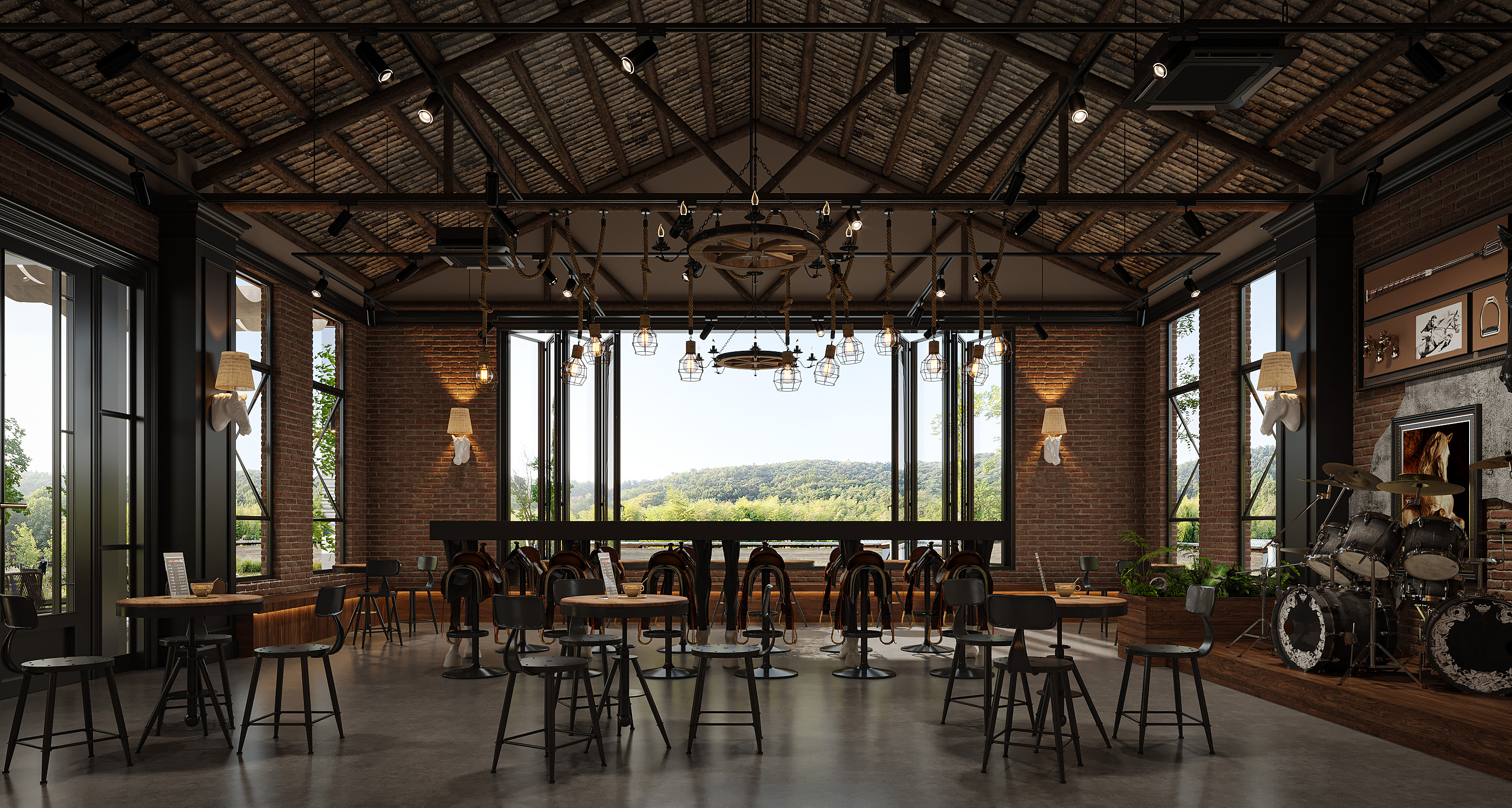 工业风咖啡厅松弛感满满-6