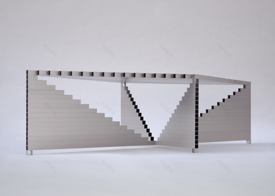 RM I Table | Joseph Smolenicky 设计的悬浮式方管餐桌-12