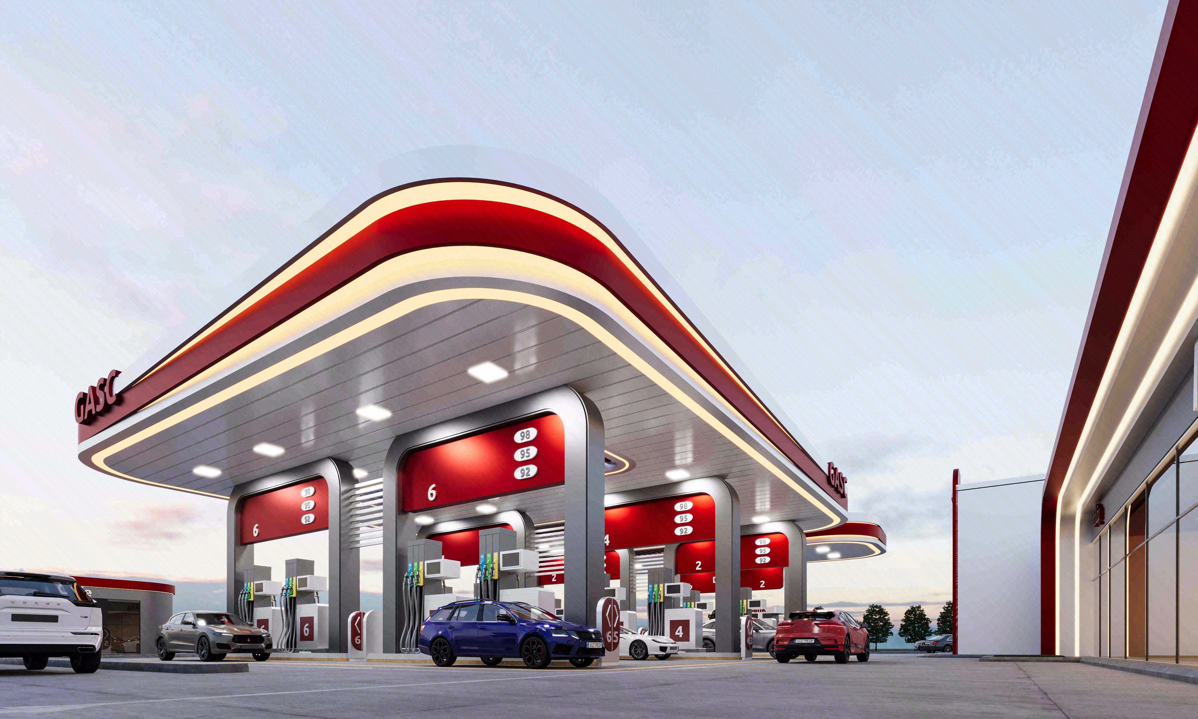 Gas station exterior design-2