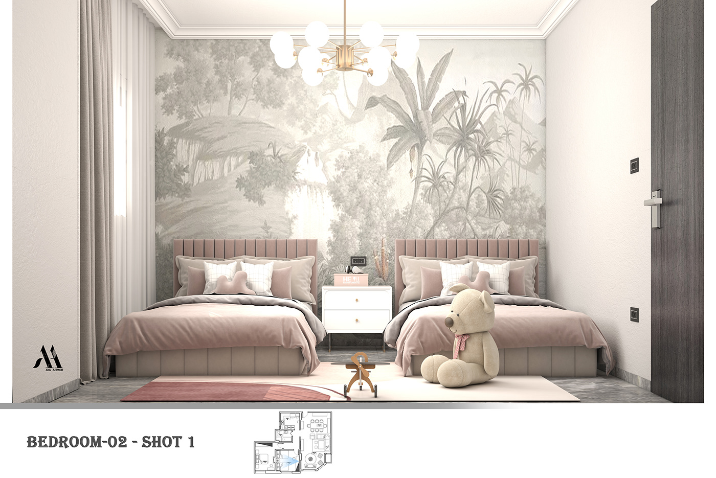 Anastasiya Gushchina丨平层丨An apartment Project Design & Shop Drawings-8