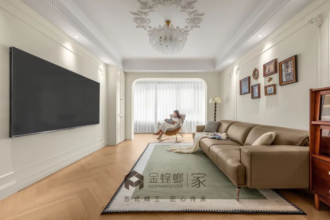 「金螳螂家泗阳店」130㎡法式奶油|柔美高于锐利-32