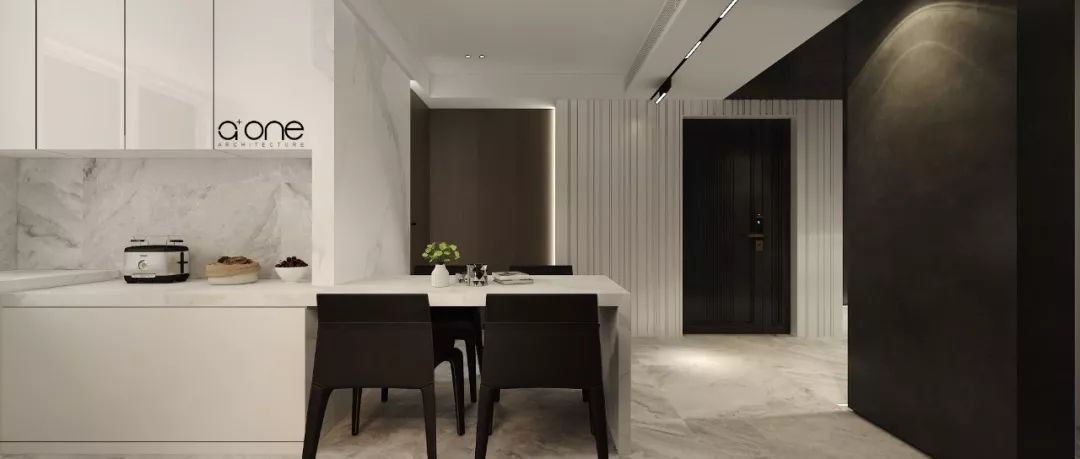 西安怡臻花园 130㎡轻奢空间，胡显辉打造黑白艺术世界-15