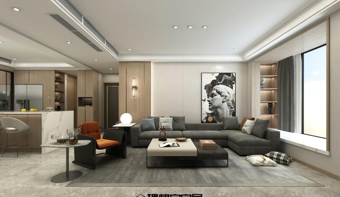 
鼎盛国际140㎡现代轻奢风格 -5