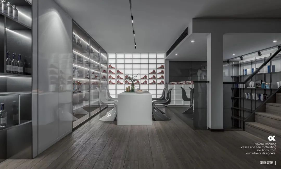 现代简约四季美庐,黑白灰纯空间演绎自然与家-20