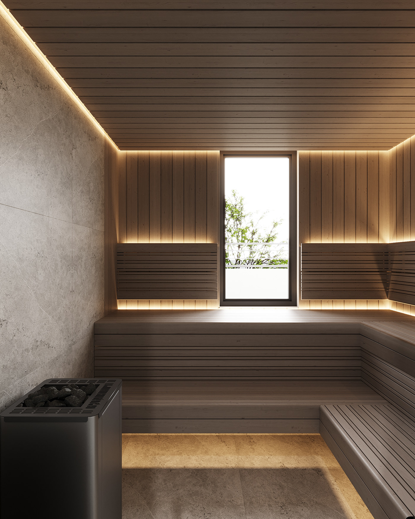 意式黑灰轻奢风室内设计-61