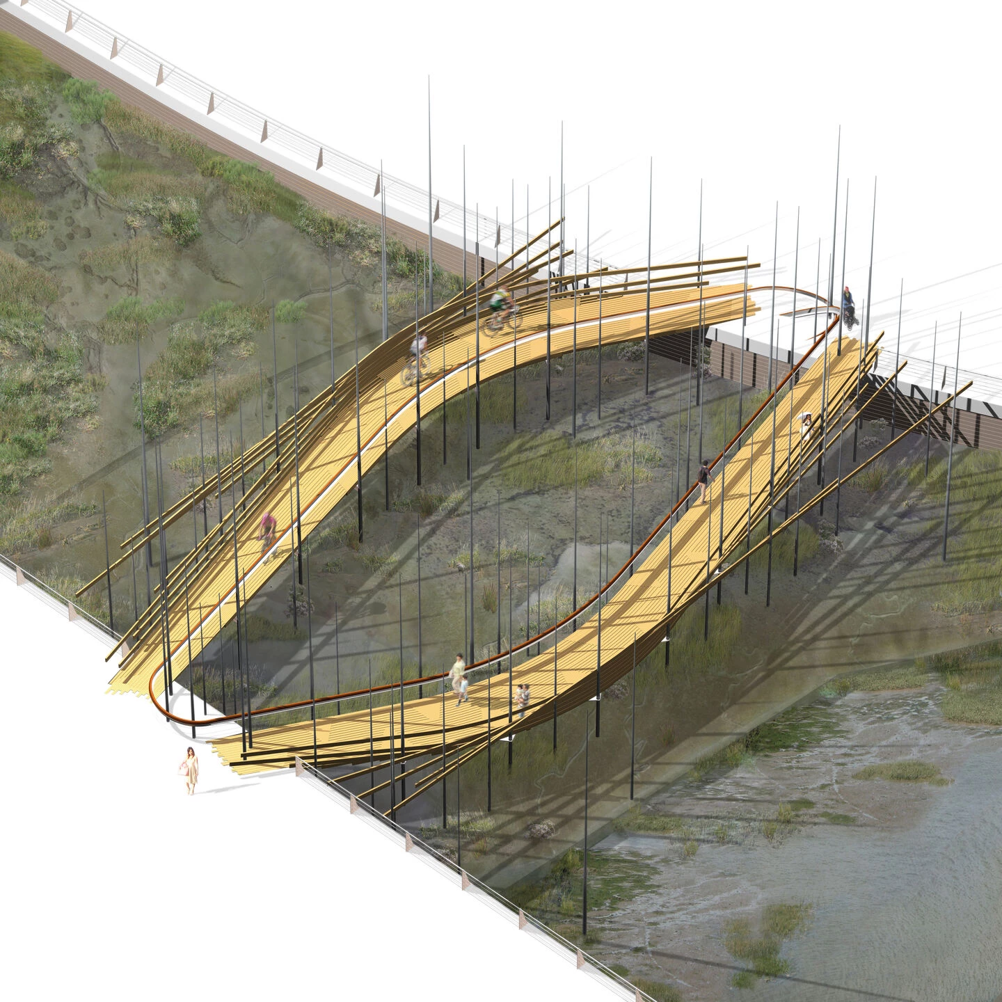 罗切斯特大桥丨英国丨Birds Portchmouth Russum Architects-14