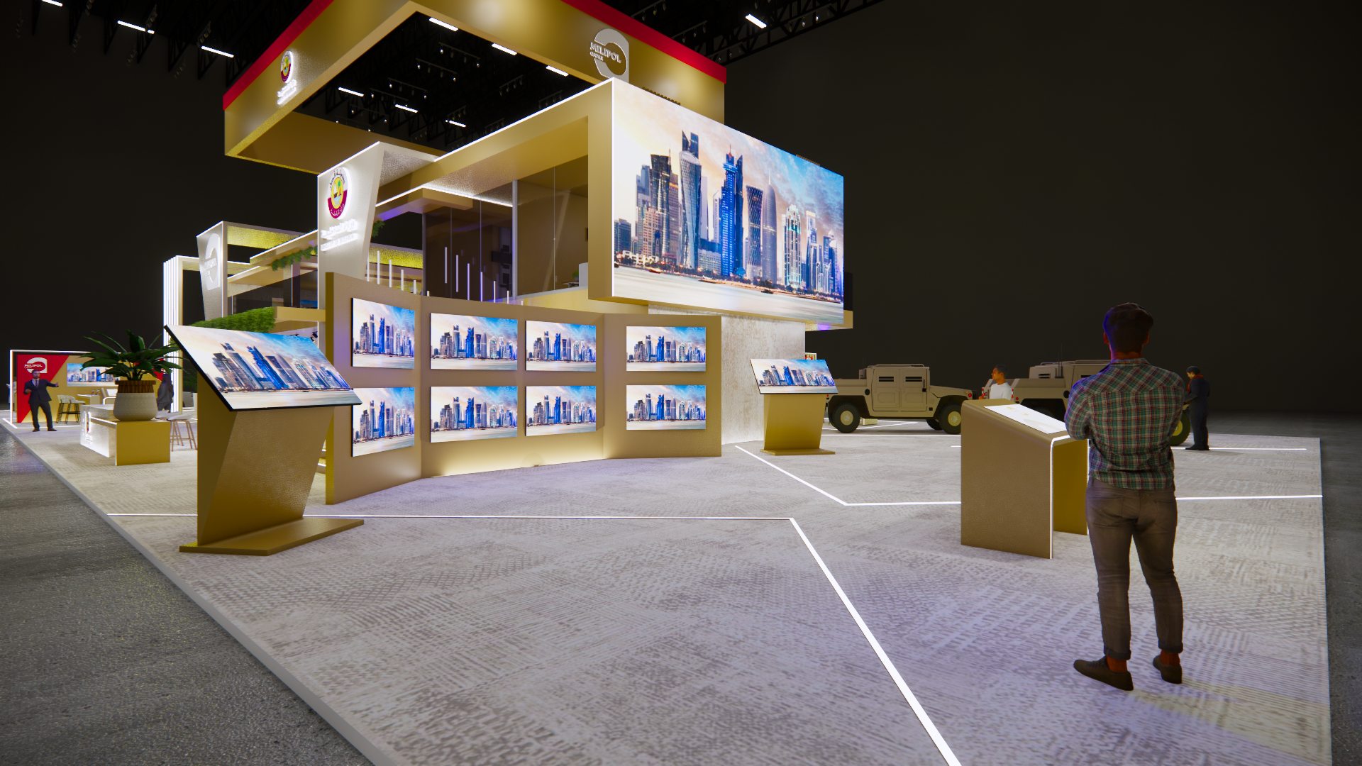 ministry of interior qatar,exhibition,event,booth-14