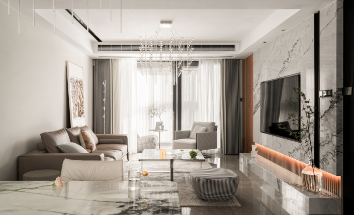 春阳余晖 150 平现代轻奢之家-21