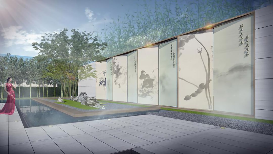 《城南胜地,人世蓬岛》 | 新东方主义写意,三进院落景观设计-40