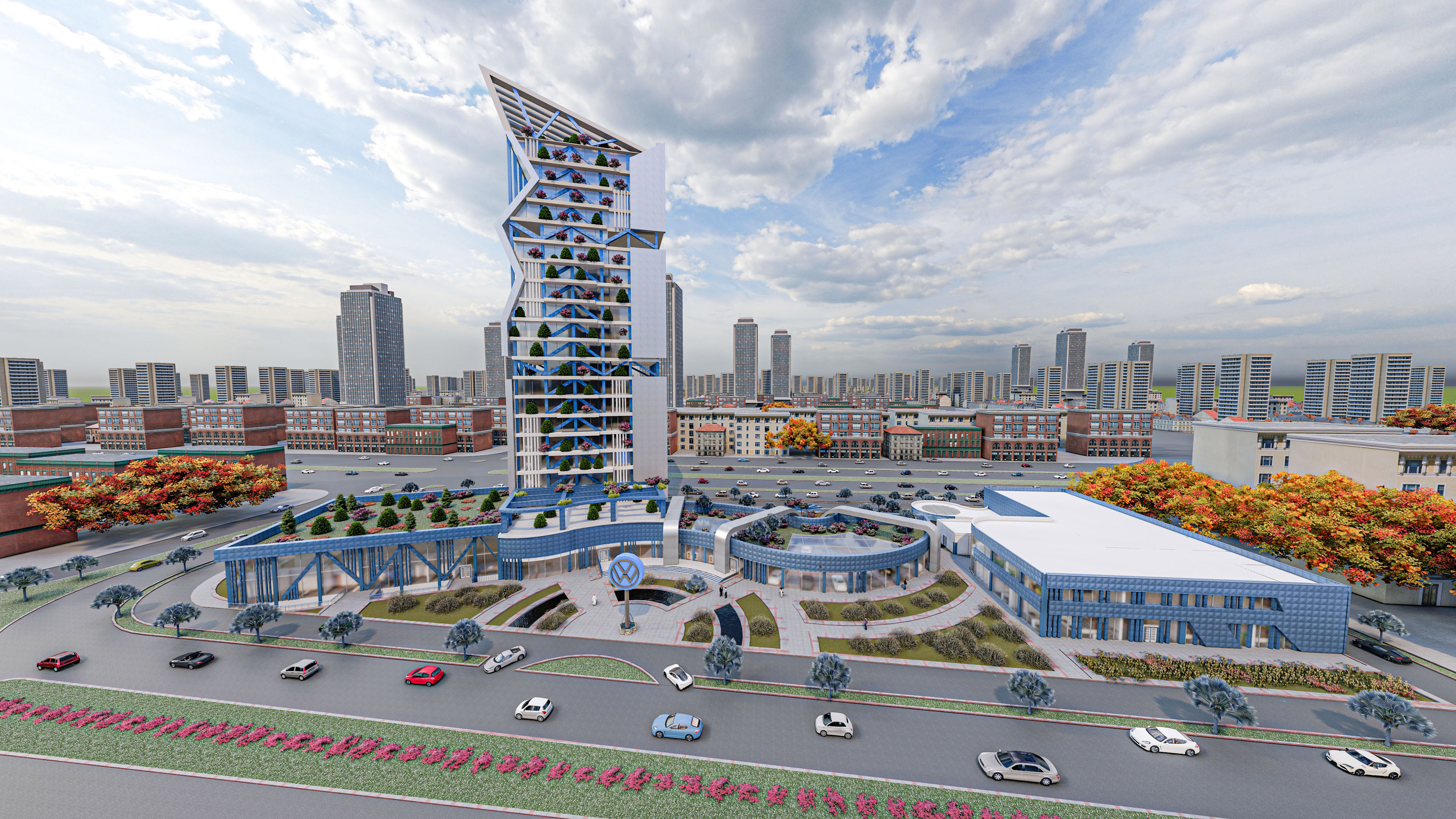 汽车展厅和行政大楼-11