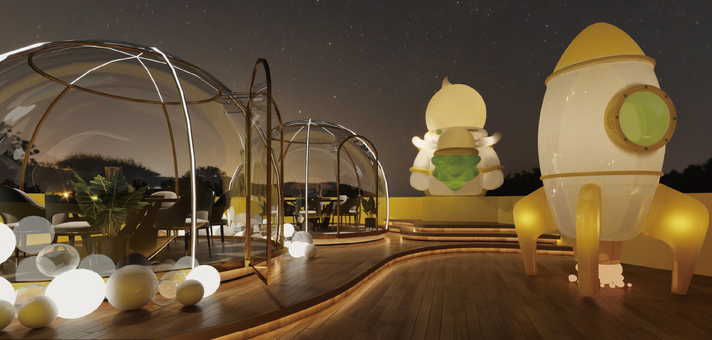 星际榴莲之旅 · 上海光明悠焙&马来 Duria 榴冠王主题店设计丨中国上海-29