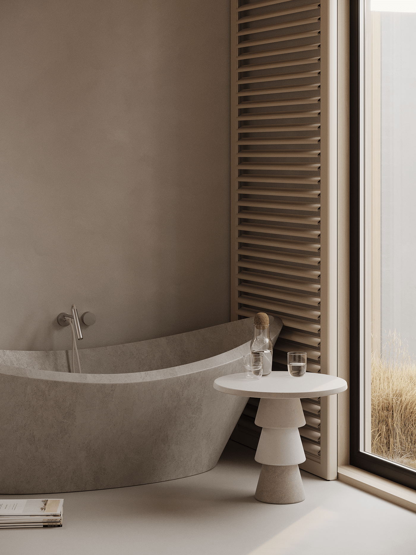 中性色系公寓设计 这也太高级了吧-25