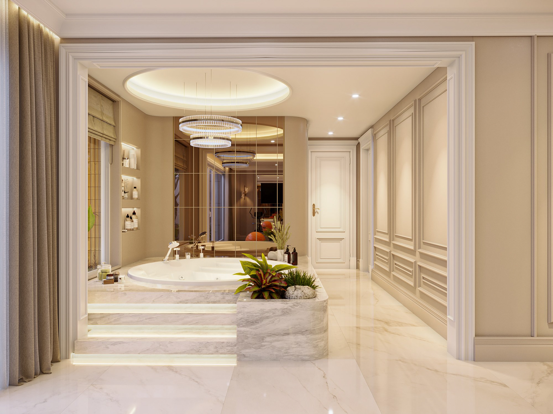 Sala Villa 健身房和按摩浴缸项目丨越南胡志明市丨HuynhAiLe-9