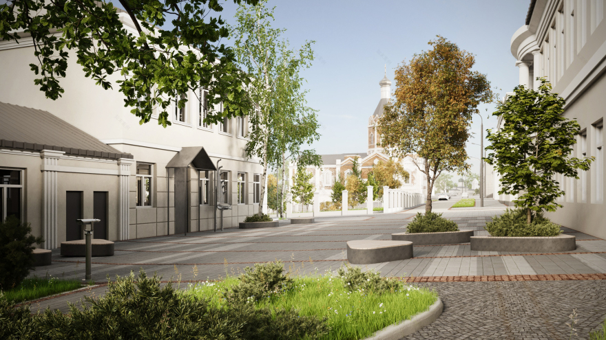 小巷的景观美化丨俄罗斯梁赞丨Alena Kokueva,Silviya Al Ubed-49