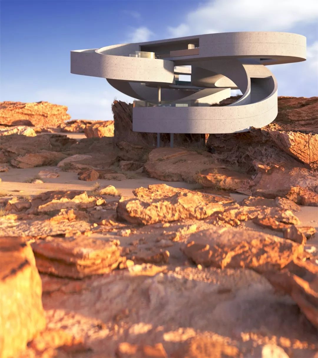 沙特阿拉伯"岩石中的房子"——Amey Kandalgaonkar 的室内设计杰作-13