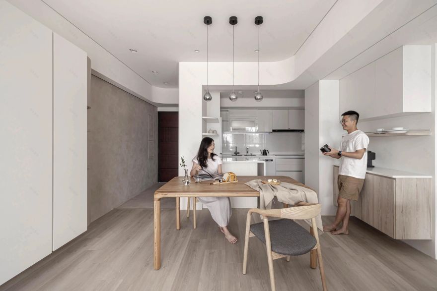 温润奶油风居家空间丨寓子设计-38