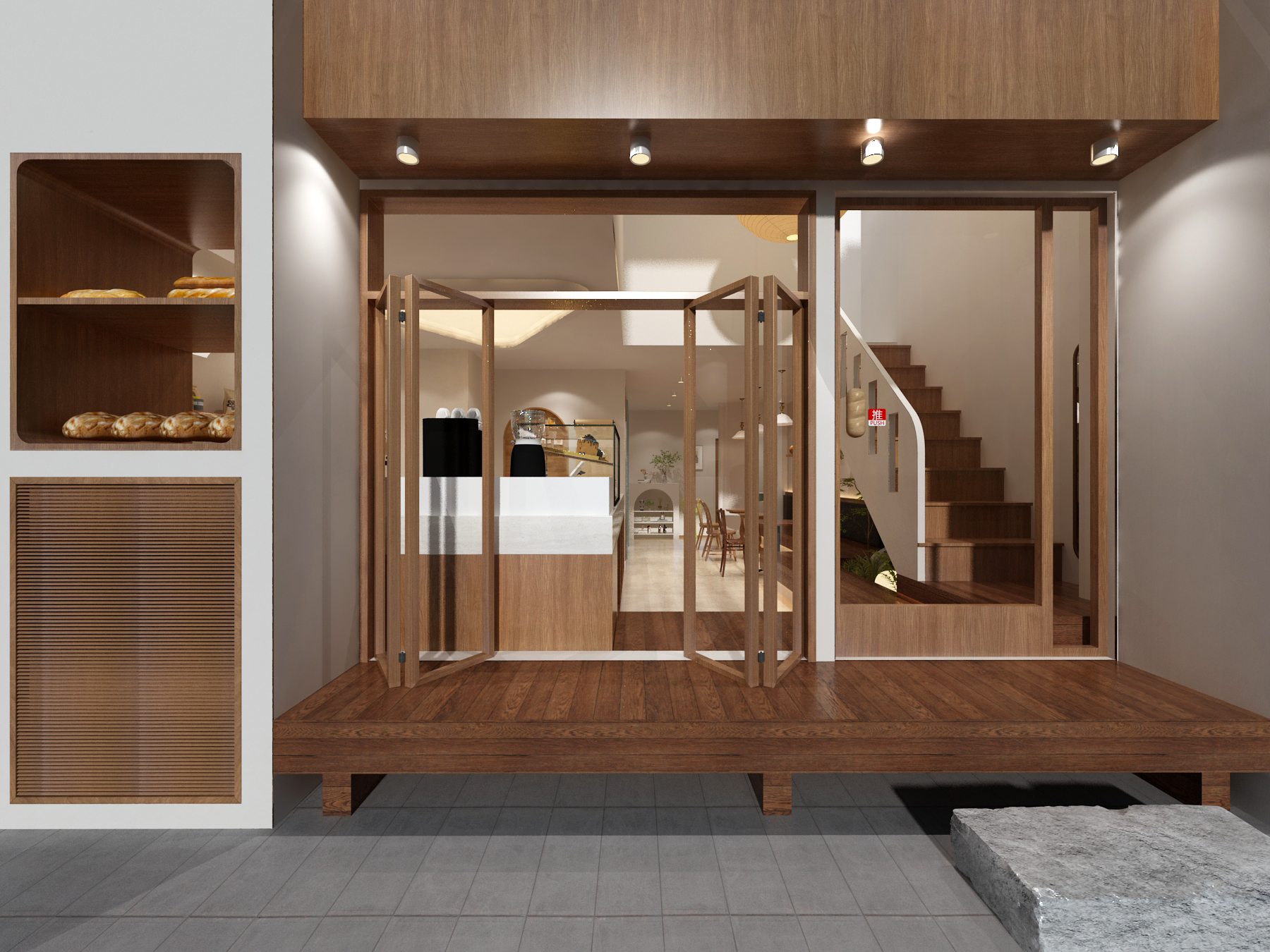 海口60㎡烘焙店设计-2