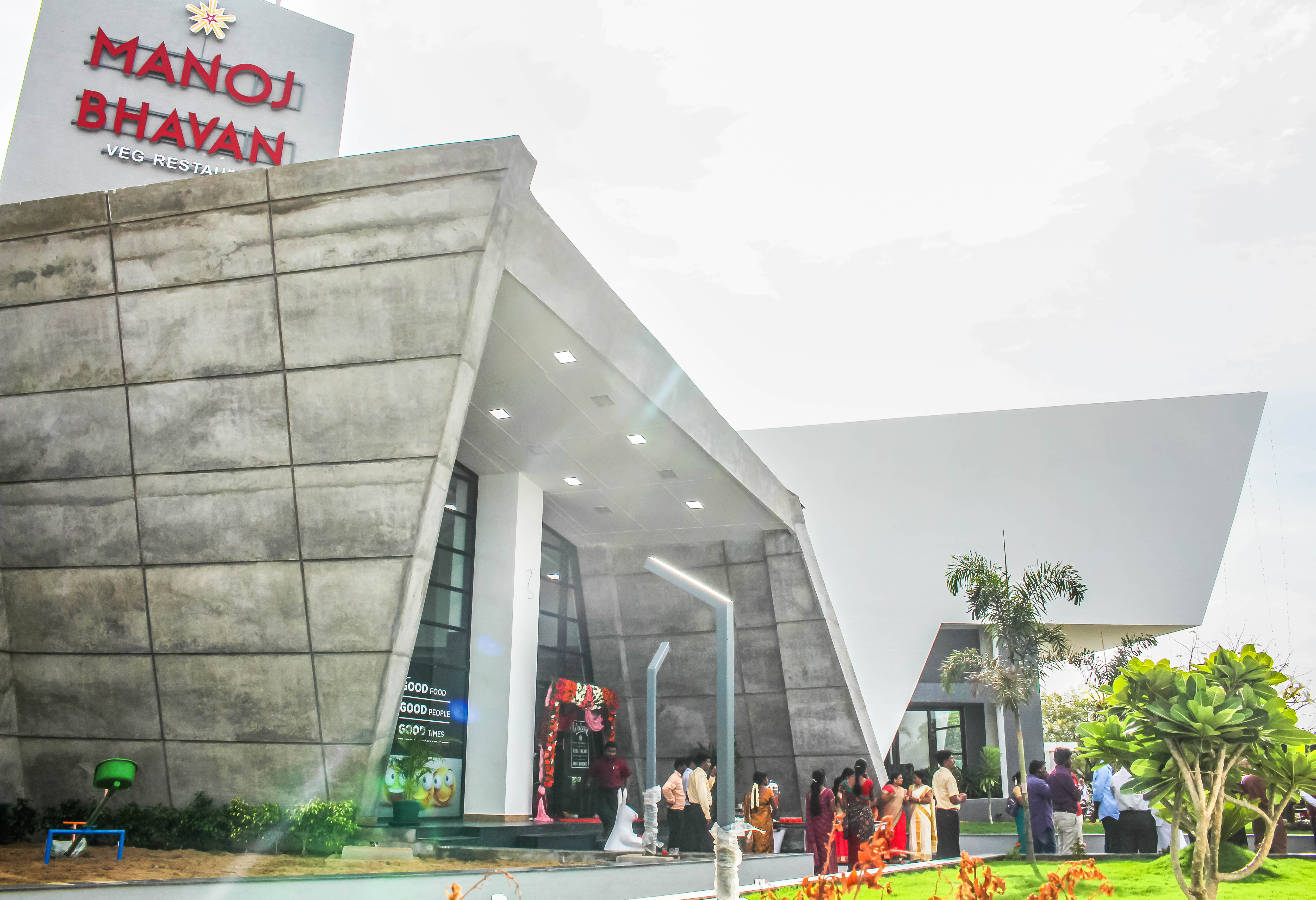 几何魅力,Maduranthagam 高速公路餐厅-28