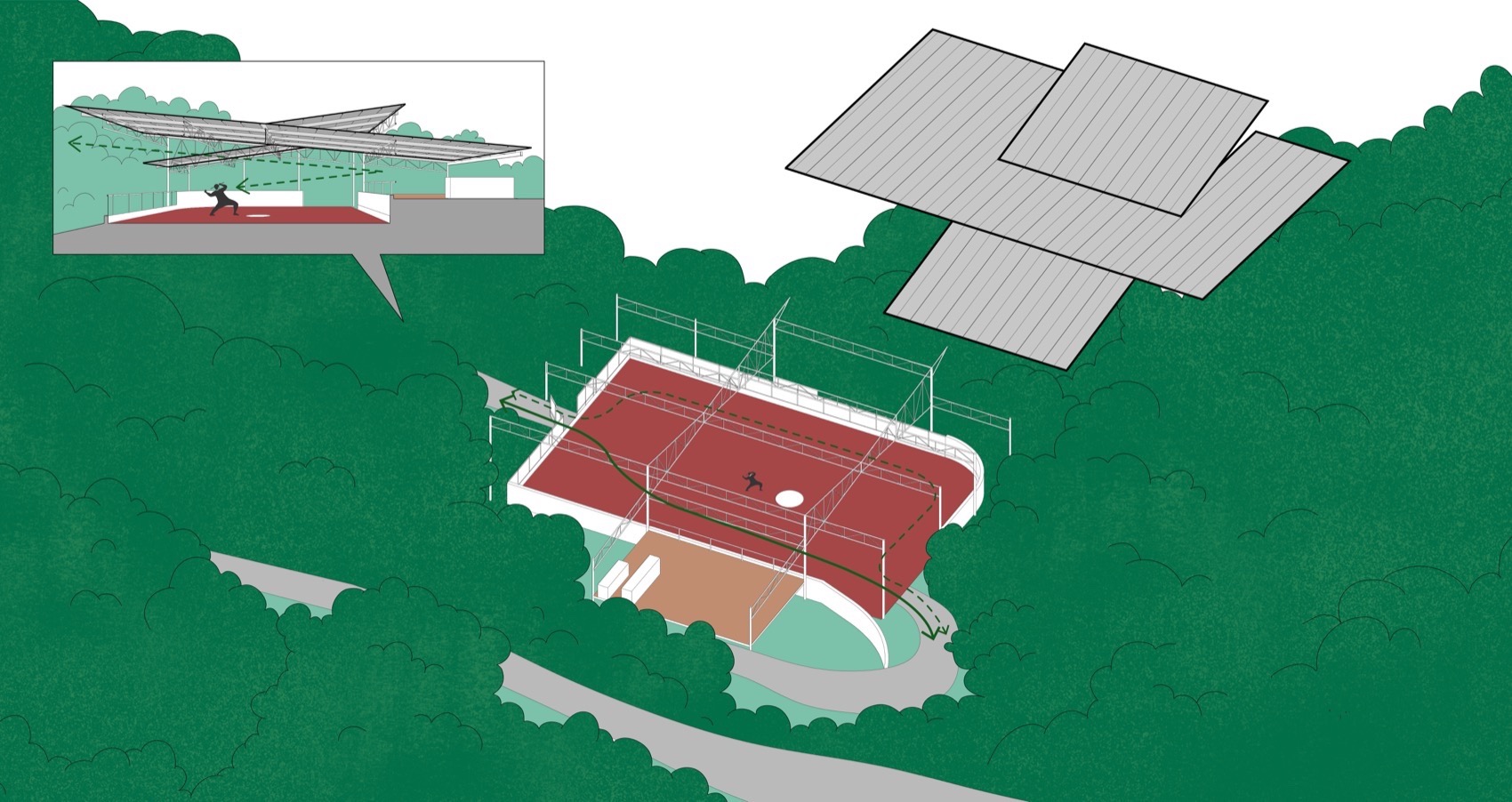 飞翔陀螺场丨中国普洱丨众建筑-26