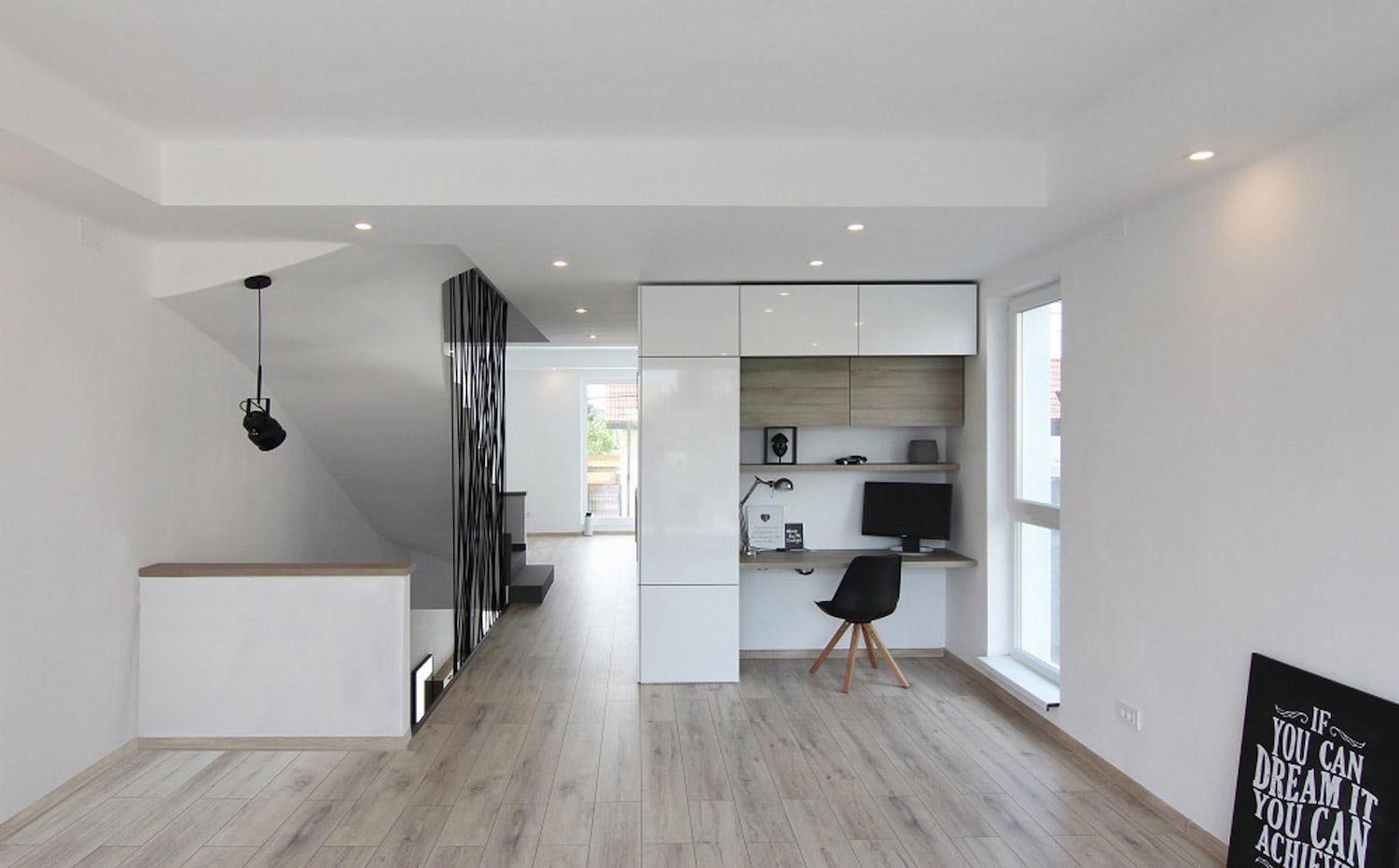 Project built on a very small piece of land with minimal modern features and design defined by white, black and timber hues   CAANdesign  Architecture and home design blog-5