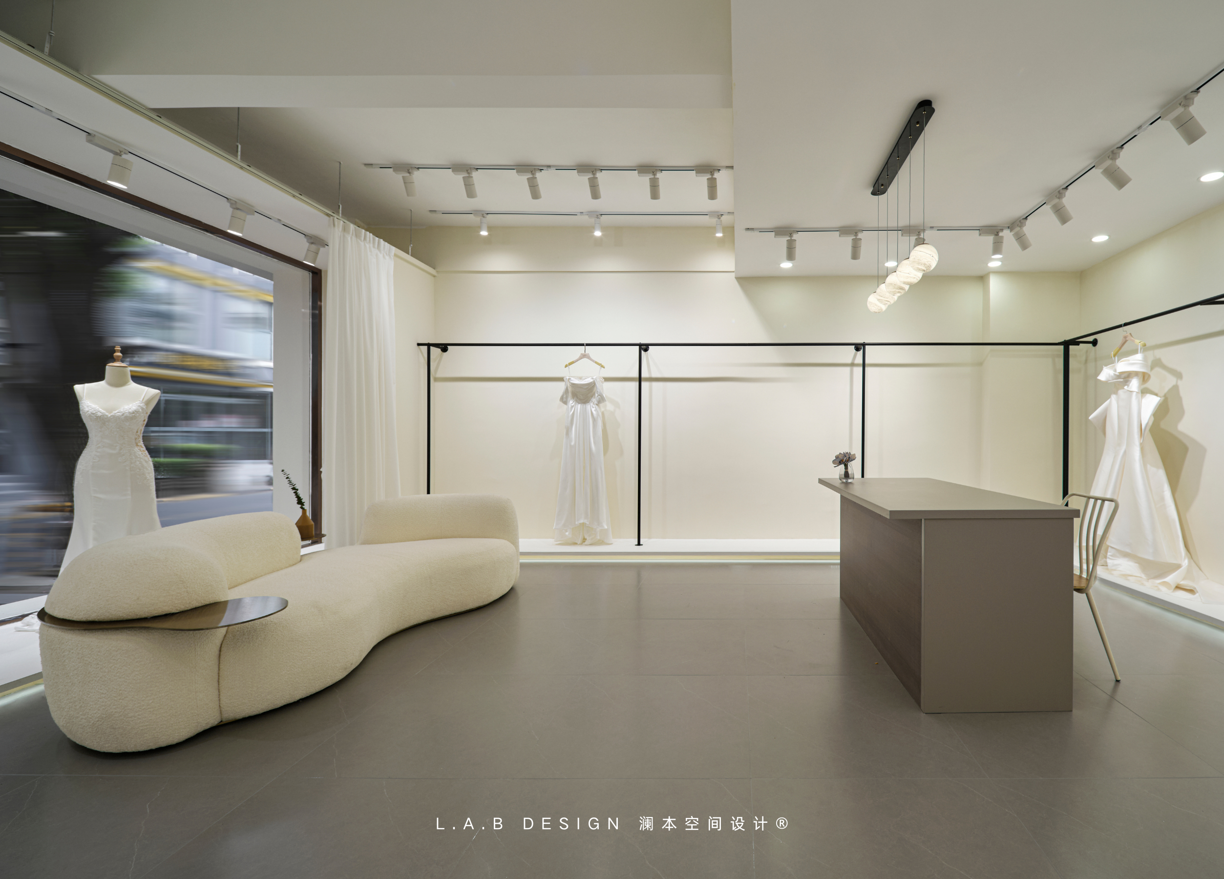 白月婚纱试衣空间设计丨中国南京丨L.A.B DESIGN（澜本）-41