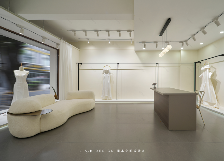 白月婚纱试衣空间设计丨中国南京丨L.A.B DESIGN(澜本)-41