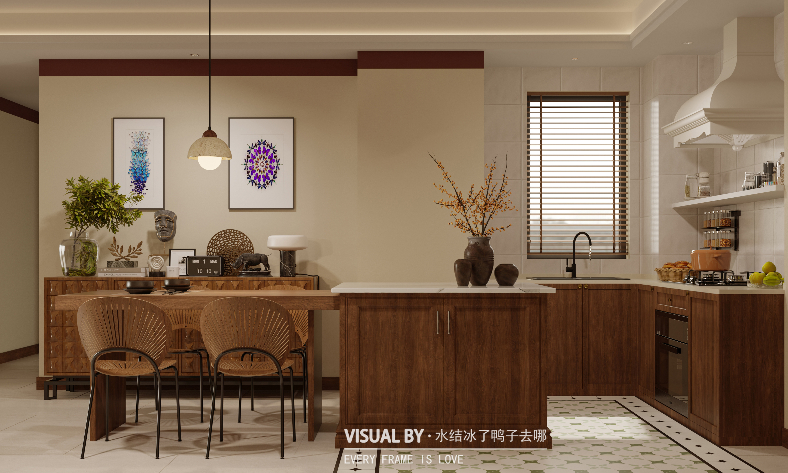 复古风家装效果图-3