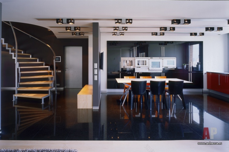 极简风格带泳池的顶层公寓室内设计丨Вишнепольская Юлия,Карцев Андрей等-14