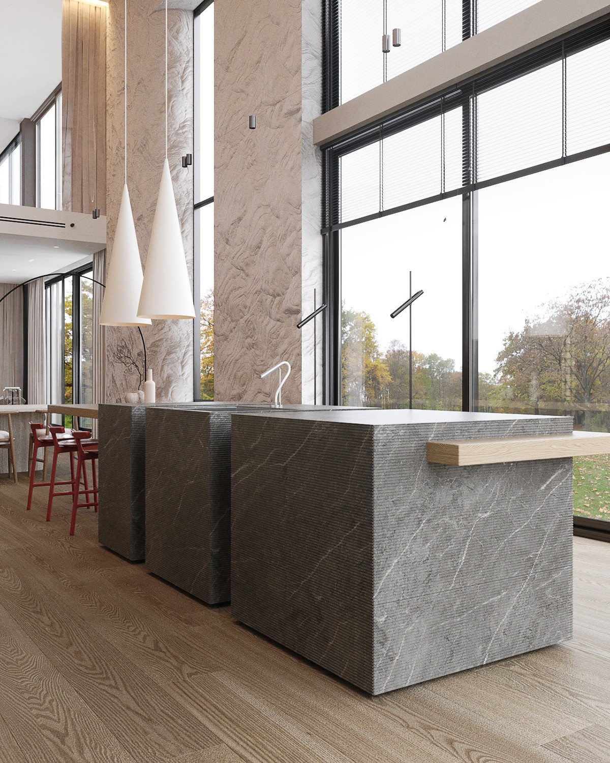 简约挑空别墅设计-7