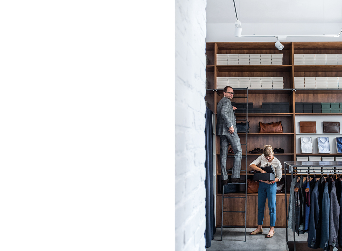 波兰手工男装店 Poszetka 室内设计-3