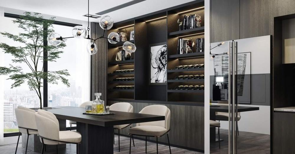 越南定制家具设计之钢琴房背景-9