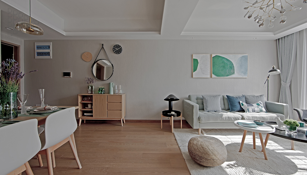 北欧风绿色系招商千岛湖近湖花苑样板房-10