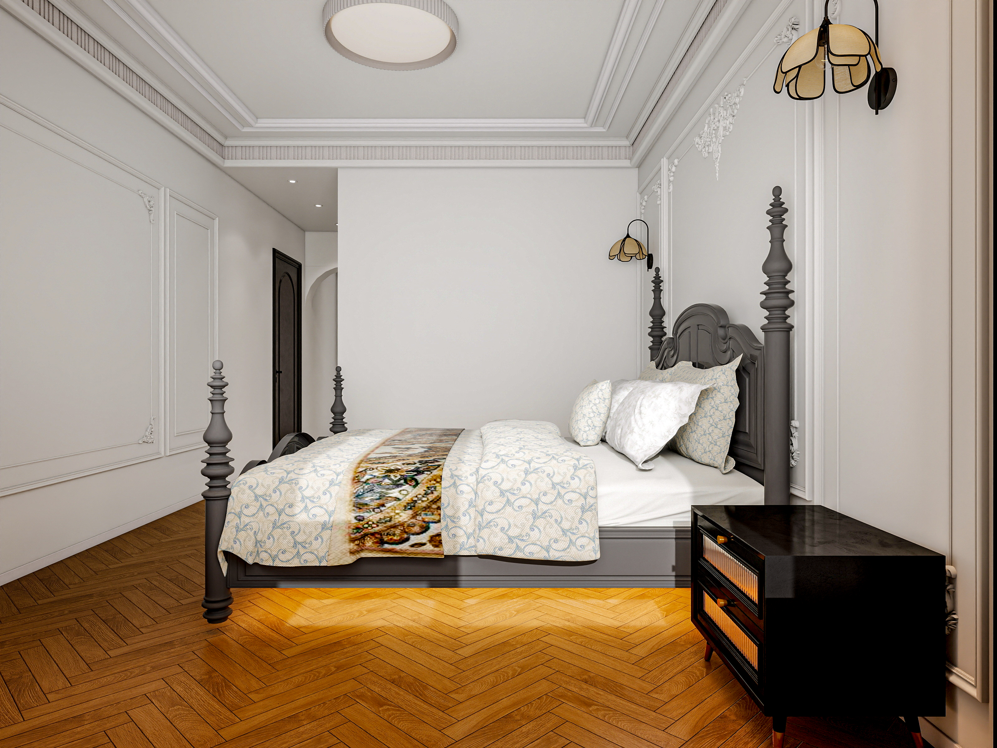 四川成都人居都市阳光（245平方简约法式顶跃六居室）-30