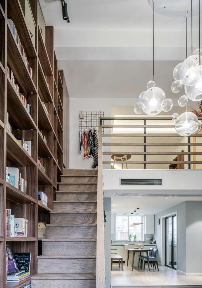 120平大四居日式混搭复式家-6