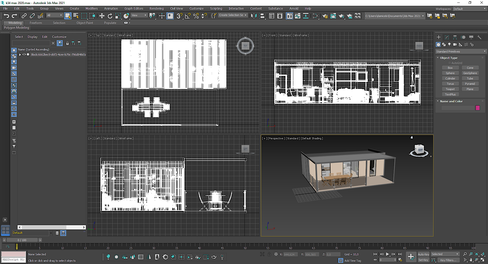 Combo K2 现代 2 层集装箱房-23