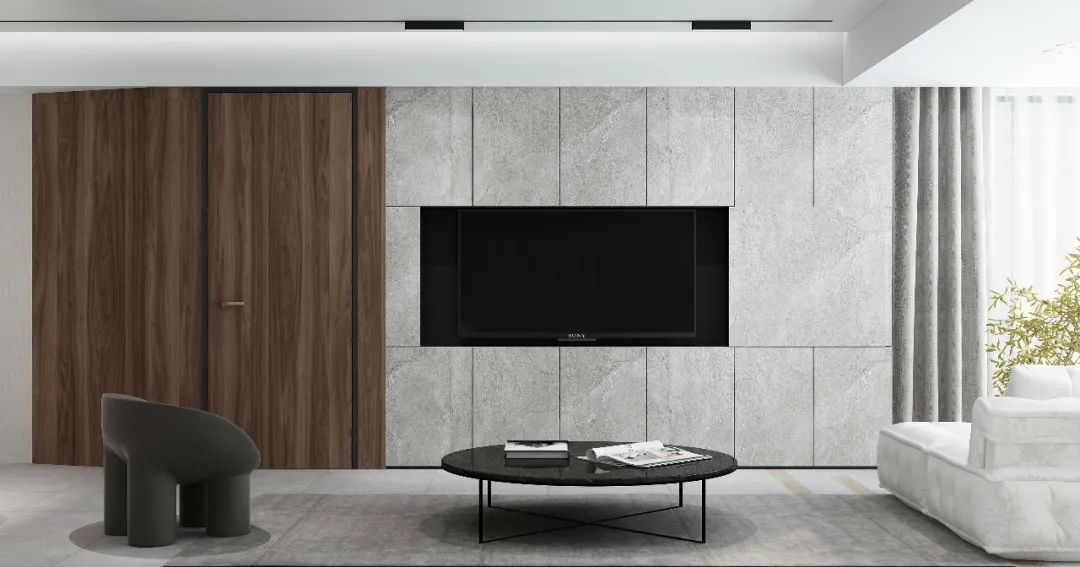 春秋空间设计 | 扬子华都 | 黑白色调与木元素的简约美学-41