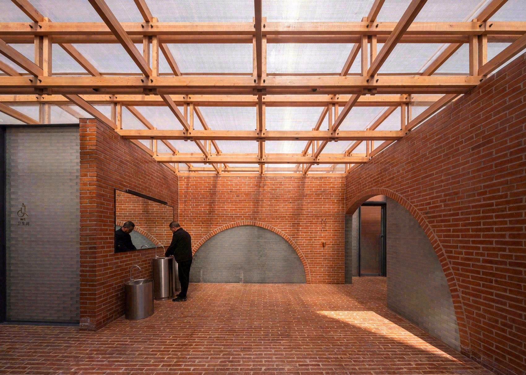 留坝老街红砖公厕丨中国汉中丨尌林建筑设计事务所-26