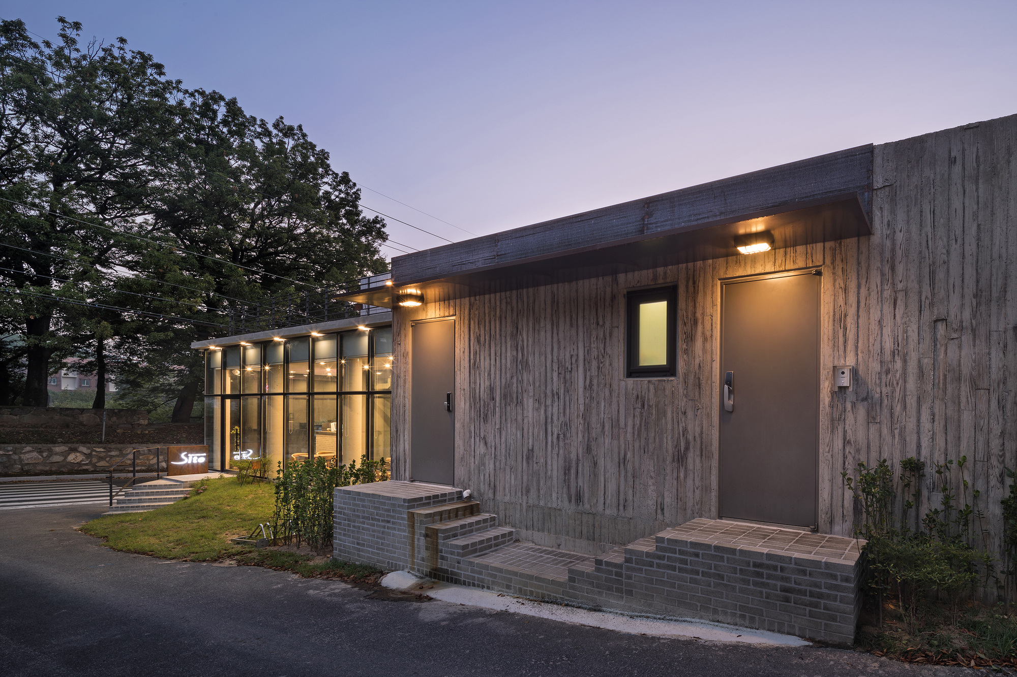 韩国乡村里的现代咖啡屋住宅-16