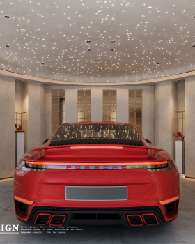 会所设计——白龙马效果图