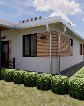 93平方米单一层天然气块房屋项目