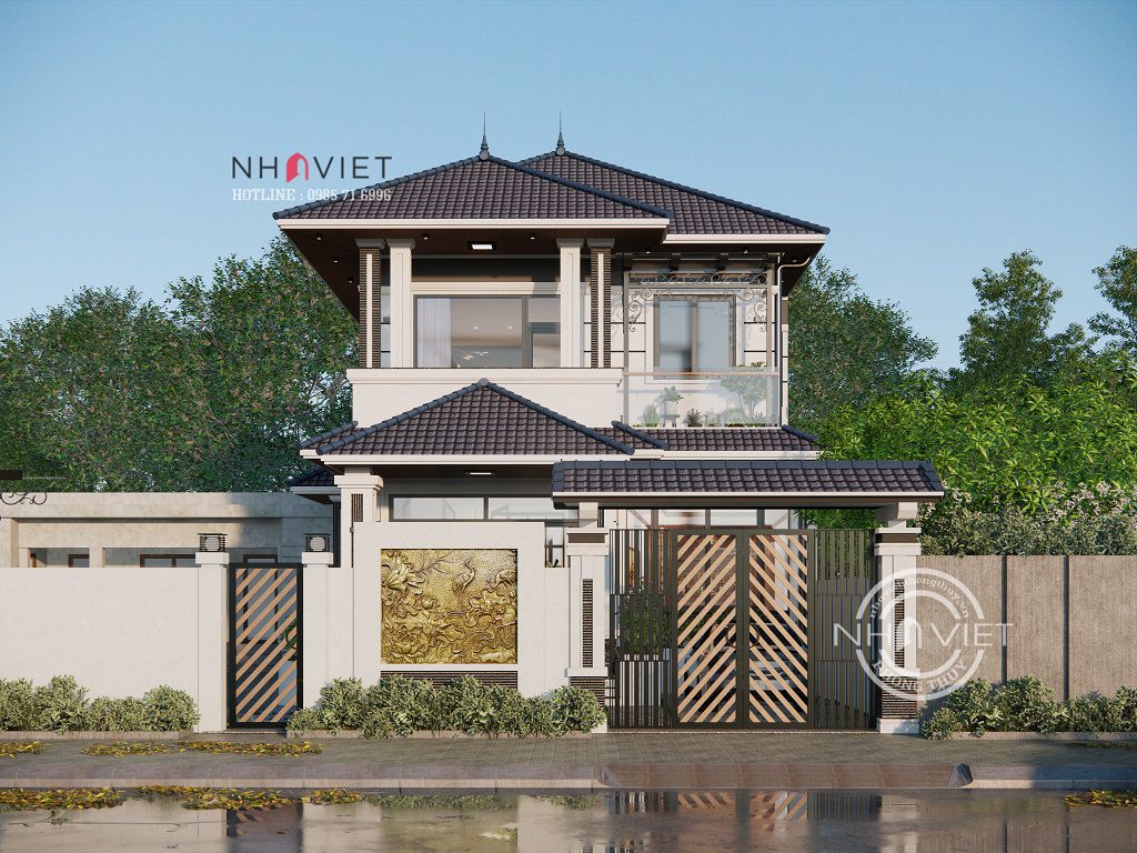 2层8米宽日式屋顶别墅设计方案-2