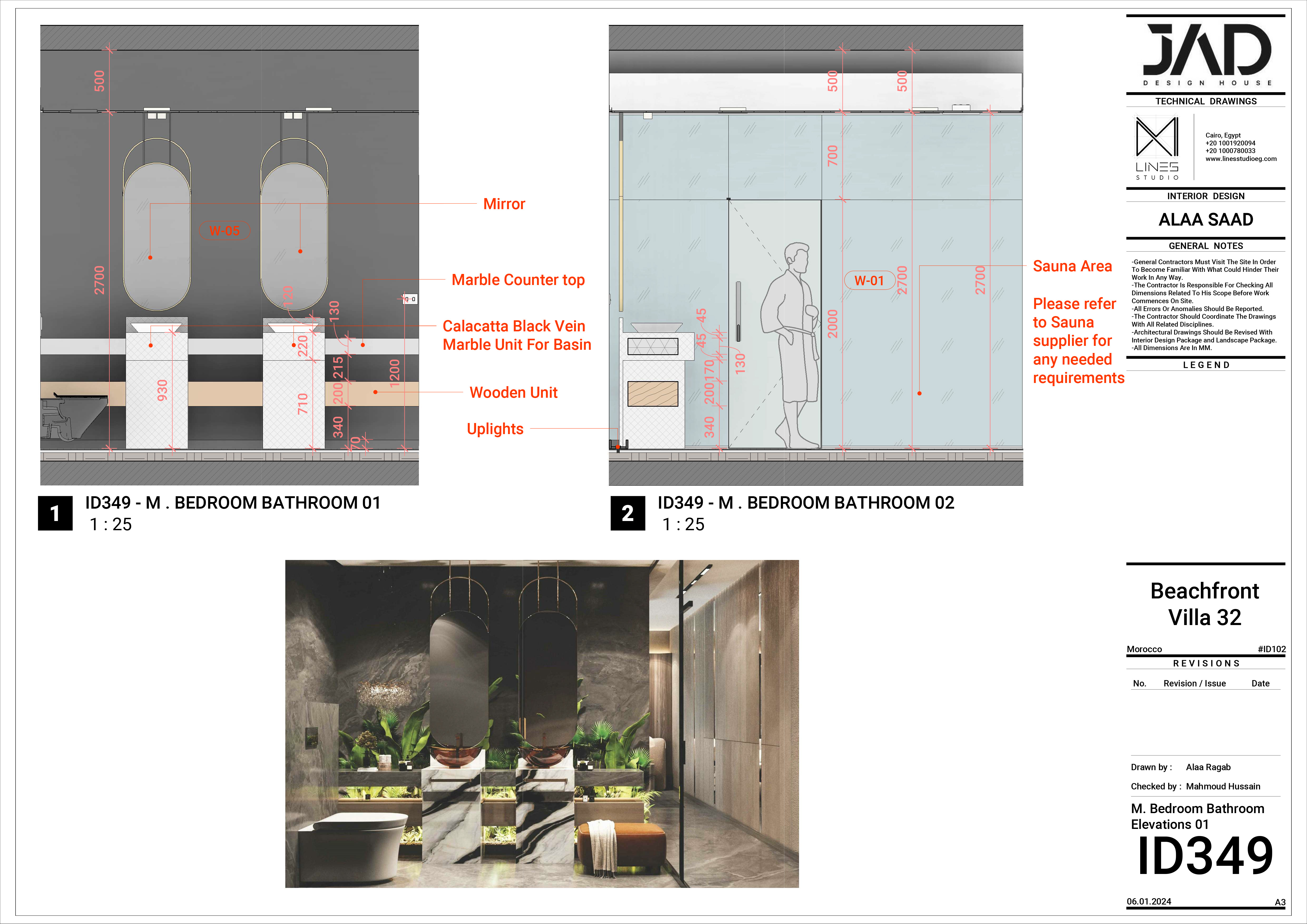 摩洛哥海滨别墅 B32 室内设计丨LINES Studio-12