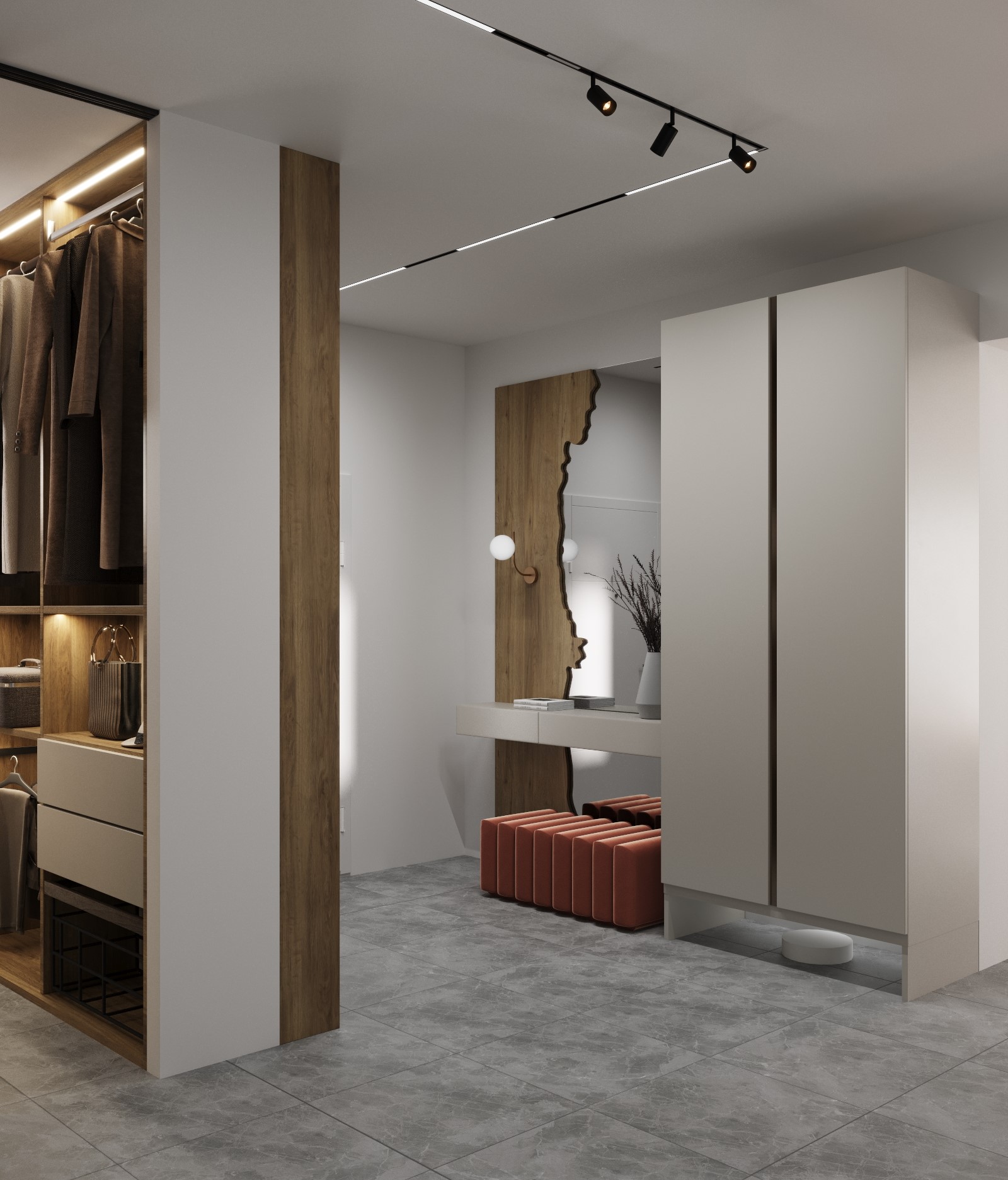 厨房和客厅内部丨Anna Borovykh-12